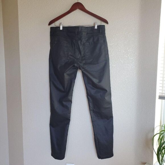 BCBG Generation Womens Pants Black 29 Jeans Skinny High Waisted Coated - Picture 6 of 9